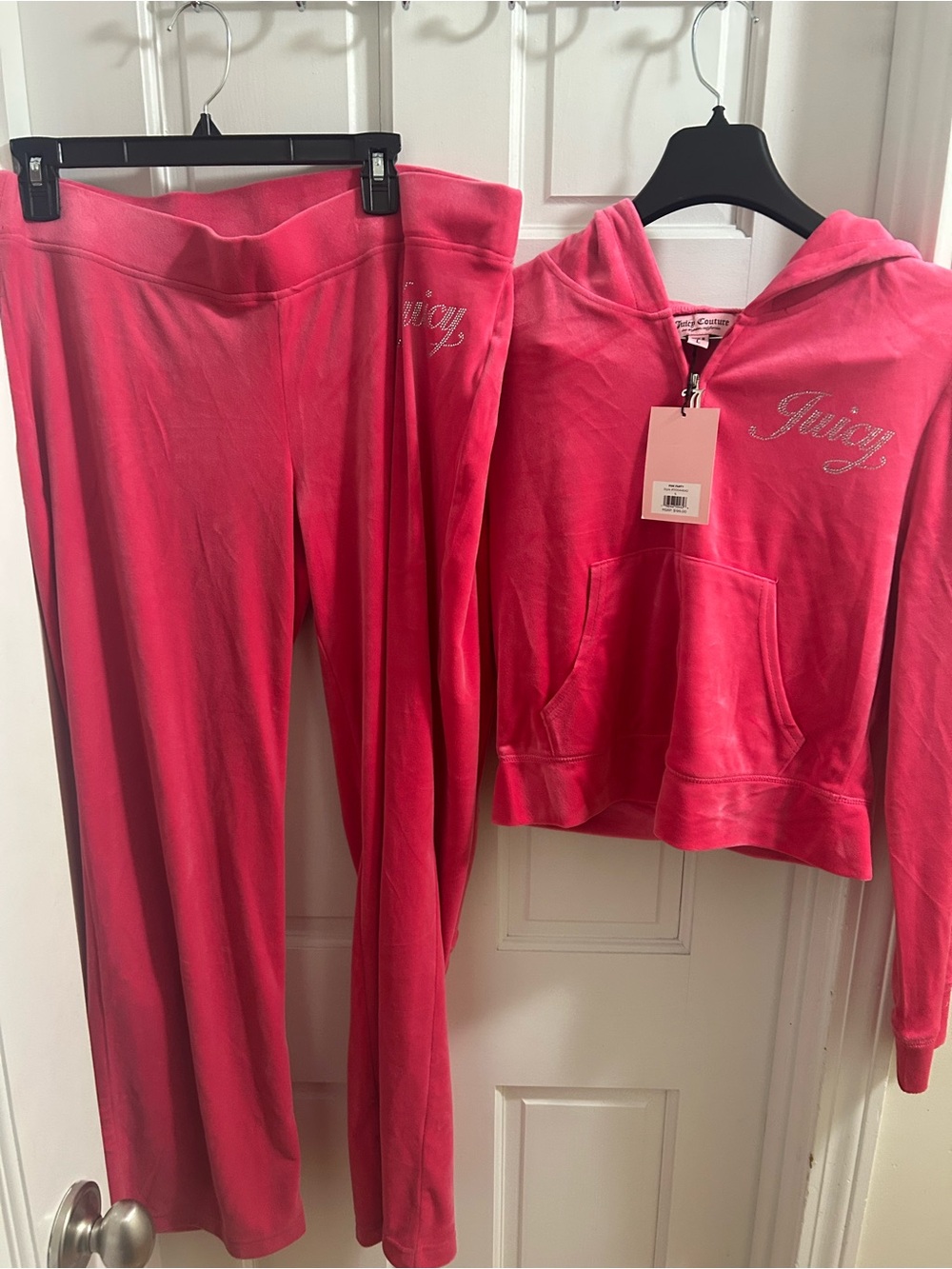 NWT Juicy Couture Track Suit sweatsuit women’s pink party large